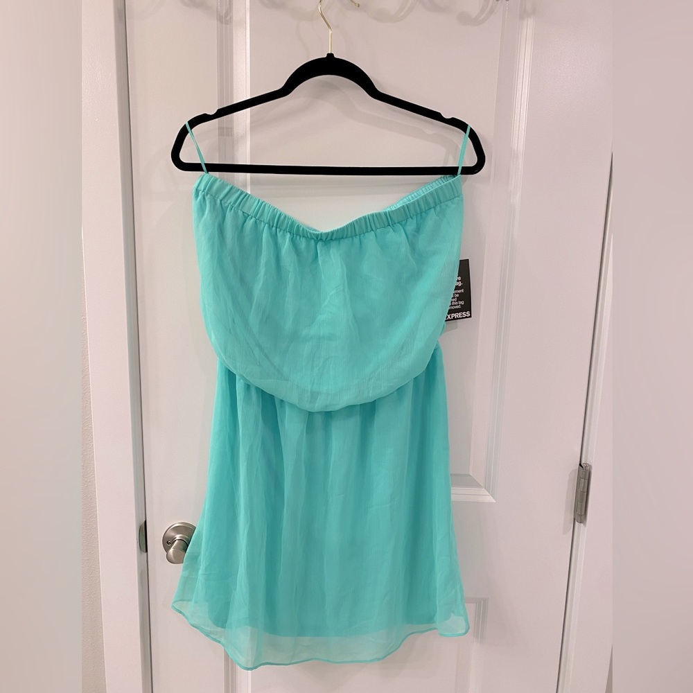 Mint Green Semi-Dressy Dress | Express | Size Large